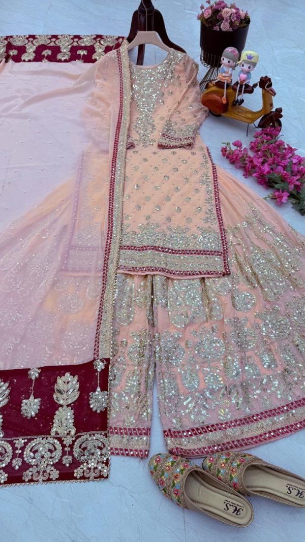 ZOYA CLOTHING ZB 5047 DESIGNER SHARARA SUITS