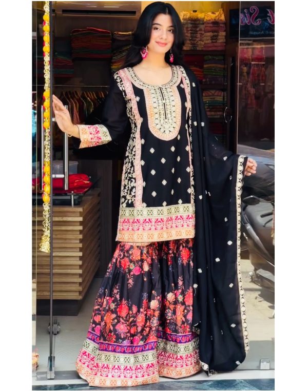 ZOYA CLOTHING ZC 9014 DESIGNER PLAZZO SUITS