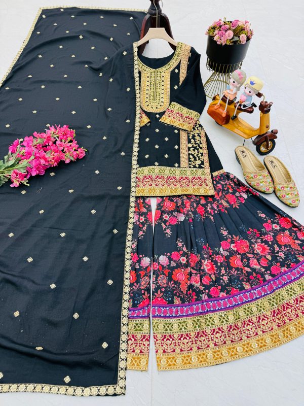 ZOYA CLOTHING ZC 9014 DESIGNER PLAZZO SUITS