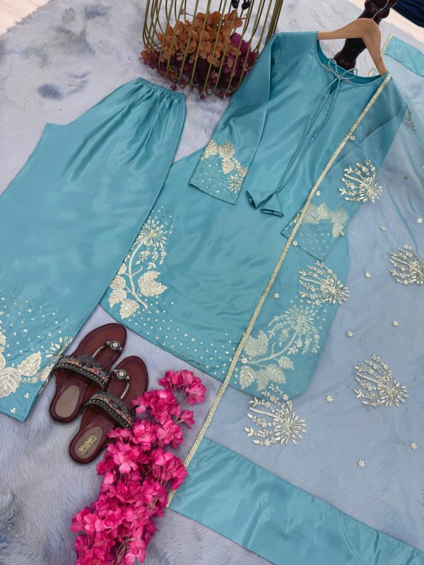 AAROHI DESIGNER AD 202 PARTY WEAR PLAZZO SUITS