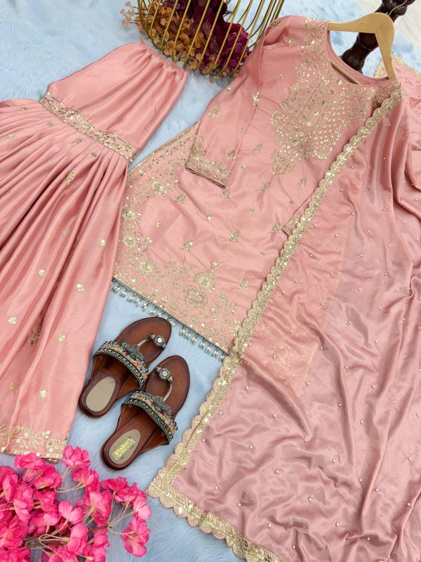 AAROHI DESIGNER PD 1046 A PLAZZO SUITS WHOLESALE