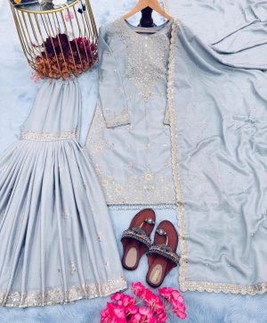 AAROHI DESIGNER PD 1046 B PLAZZO SUITS WHOLESALE