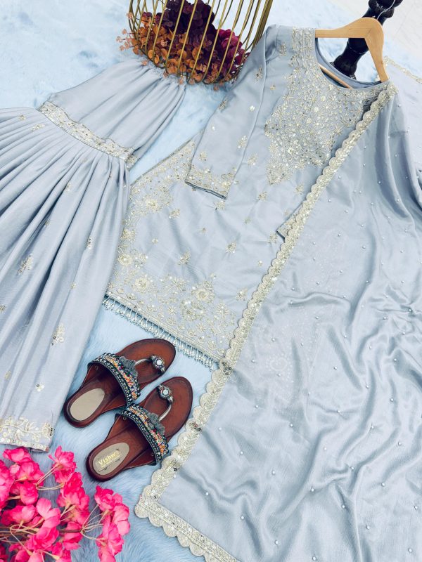 AAROHI DESIGNER PD 1046 B PLAZZO SUITS WHOLESALE