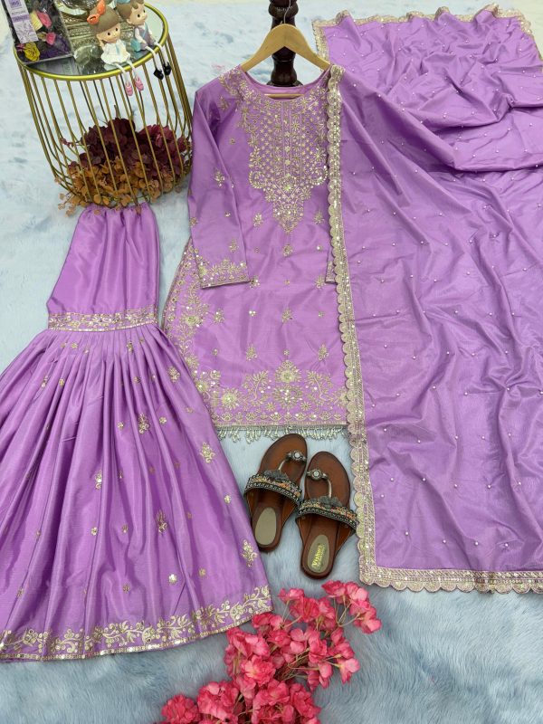 AAROHI DESIGNER PD 1046 C PLAZZO SUITS WHOLESALE