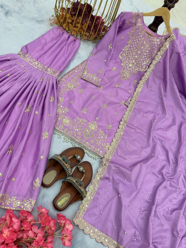 AAROHI DESIGNER PD 1046 C PLAZZO SUITS WHOLESALE
