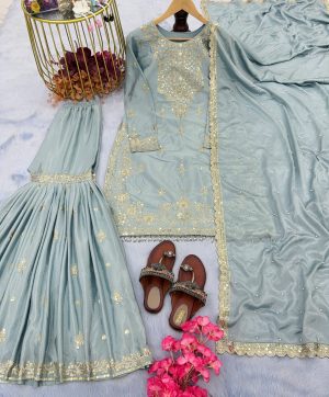 AAROHI DESIGNER PD 1046 D PLAZZO SUITS WHOLESALE