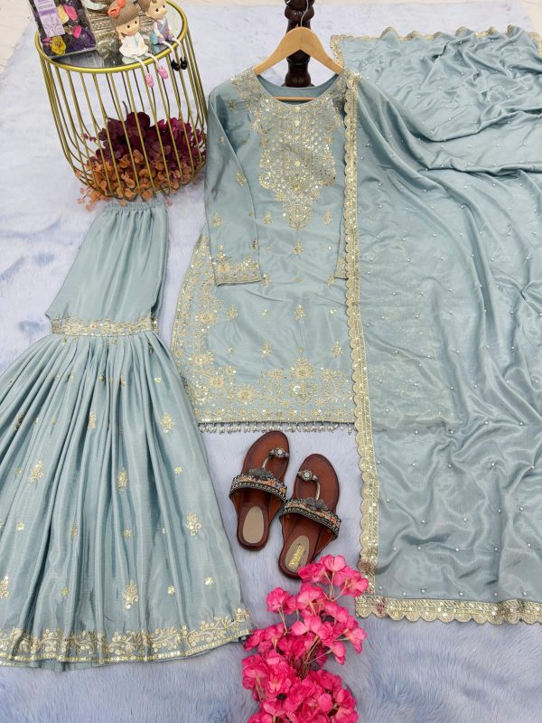 AAROHI DESIGNER PD 1046 D PLAZZO SUITS WHOLESALE