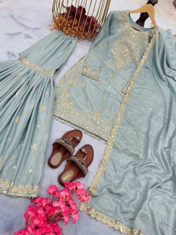 AAROHI DESIGNER PD 1046 D PLAZZO SUITS WHOLESALE