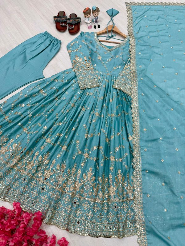 AAROHI DESIGNER PD 1097 B FANCY ANARKALI GOWN