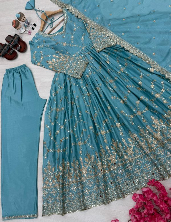AAROHI DESIGNER PD 1097 B FANCY ANARKALI GOWN