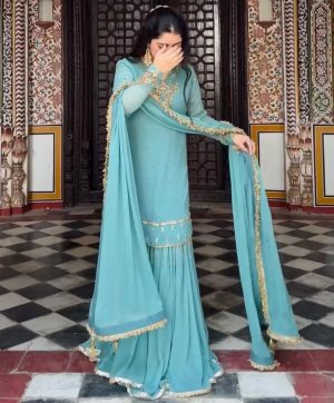 AAROHI DESIGNER PD 1107 GEORGETTE PLAZZO SUITS