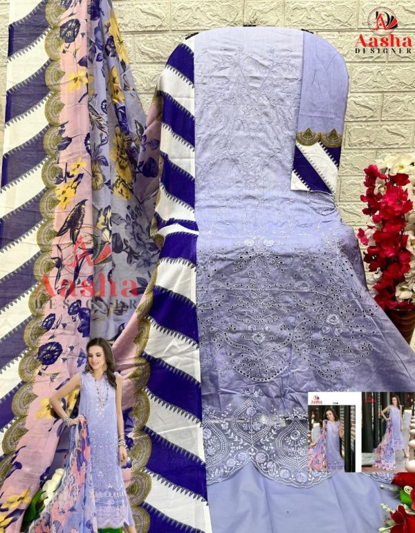 AASHA DESIGNER 1116 COTTON SALWAR SUITS