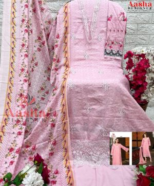 AASHA DESIGNER 1117 COTTON SALWAR SUITS