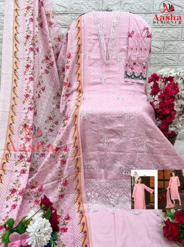 AASHA DESIGNER 1117 COTTON SALWAR SUITS