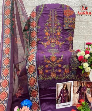 AASHA DESIGNER 1151 C PAKISTANI SUITS