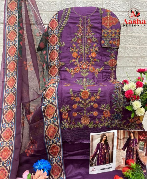 AASHA DESIGNER 1151 C PAKISTANI SUITS
