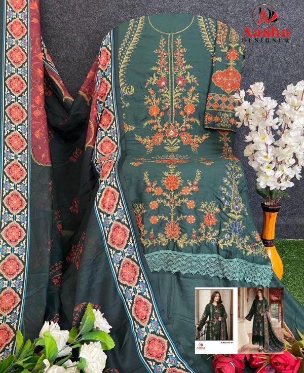 AASHA DESIGNER 1151 D PAKISTANI SUITS