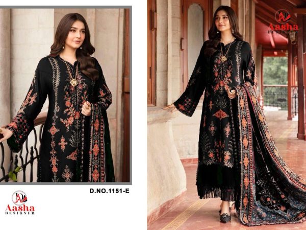 AASHA DESIGNER 1151 E PAKISTANI SUITS
