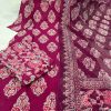 AKSHAR DESIGNER AJARAKH PURPLE COTTON KURTI WHOLESALE
