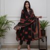 AKSHAR DESIGNER BLACK ANGRAKHA STYLE KURTI