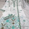 AKSHAR DESIGNER BLUE AKSHARA CHANDERI SUITS
