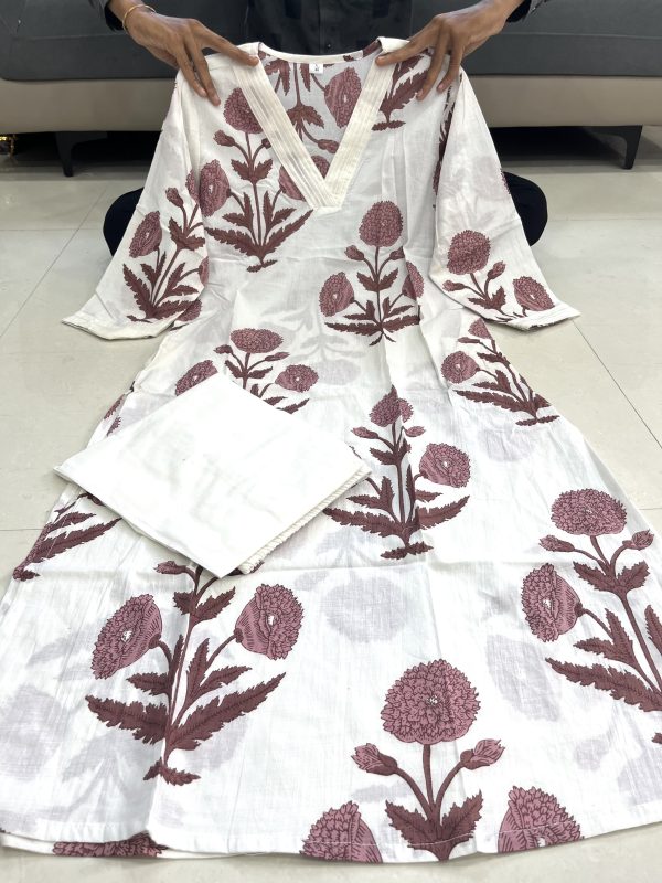 AKSHAR DESIGNER MARRIGOLD COTTON CORD SET WHOLESALE