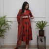 AKSHAR DESIGNER ORANGE ANGRAKHA STYLE KURTI