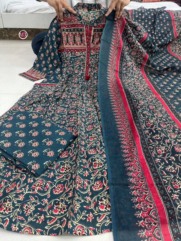AKSHAR DESIGNER PURE COTTON SIDE POCKET SUITS SETS