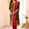 AKSHAR DESIGNER THE LAXMI MEHNDI GREEN SUITS