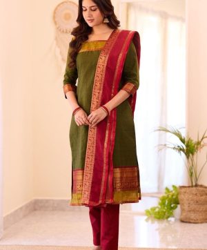 AKSHAR DESIGNER THE LAXMI MEHNDI GREEN SUITS