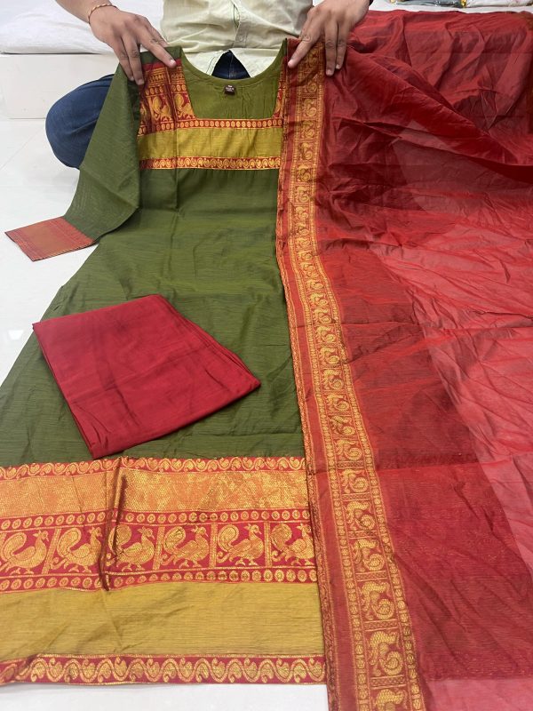 AKSHAR DESIGNER THE LAXMI MEHNDI GREEN SUITS