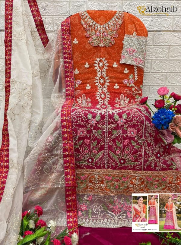 ALZOHAIB AZ 1203 PAKISTANI SUITS WHOLESALE