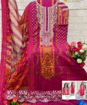 ALZOHAIB AZ 1220 COTTON PAKISTANI SUITS WHOLESALE