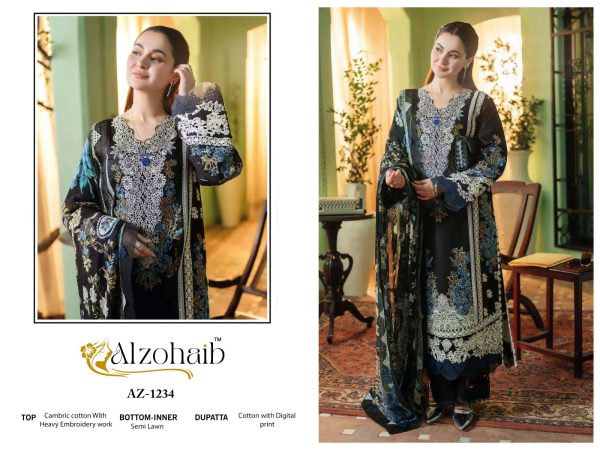 ALZOHAIB AZ 1234 COTTON SALWAR SUITS WOLESALE