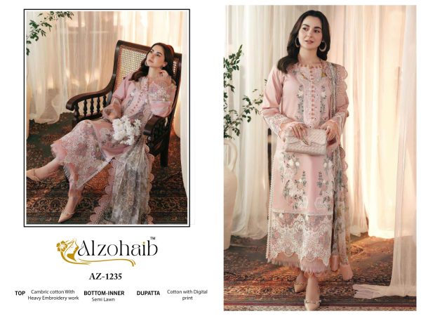 ALZOHAIB AZ 1235 COTTON SALWAR SUITS WOLESALE