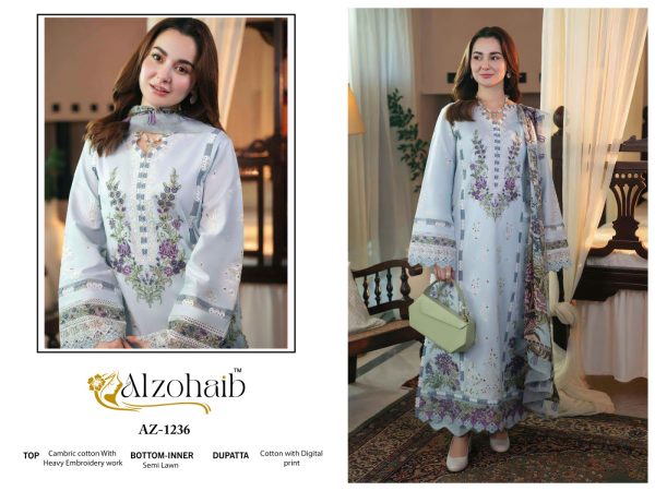 ALZOHAIB AZ 1236 COTTON SALWAR SUITS WOLESALE