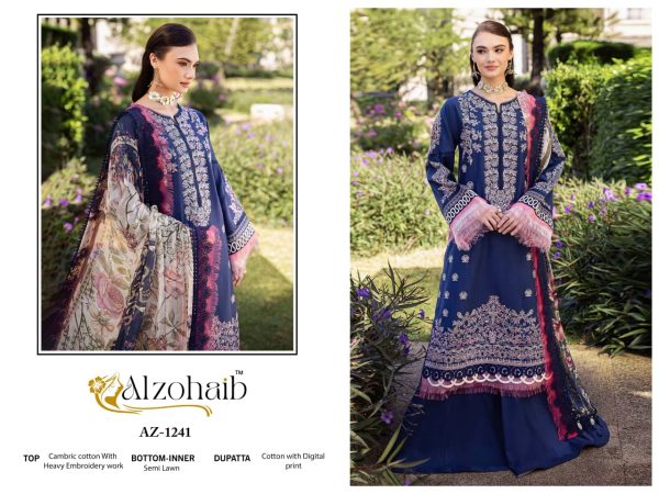 ALZOHAIB AZ 1241 FATIMA VOL 1 COTTON SUITS