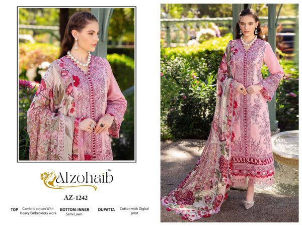 ALZOHAIB AZ 1242 FATIMA VOL 1 COTTON SUITS