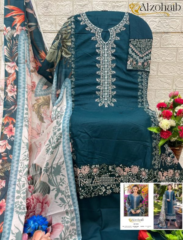 ALZOHAIB AZ 1243 FATIMA VOL 1 COTTON SUITS