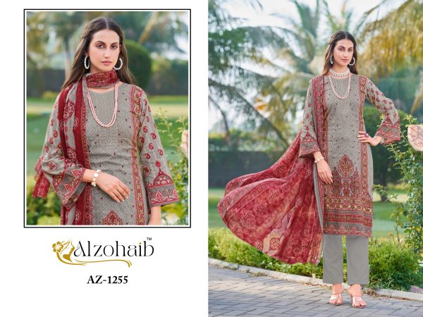 ALZOHAIB AZ 1251-1255 SAIRA VOL 1 COTTON SUITS WHOLESALE
