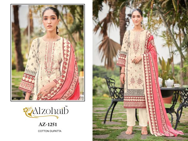 ALZOHAIB AZ 1251-1255 SAIRA VOL 1 COTTON SUITS WHOLESALE