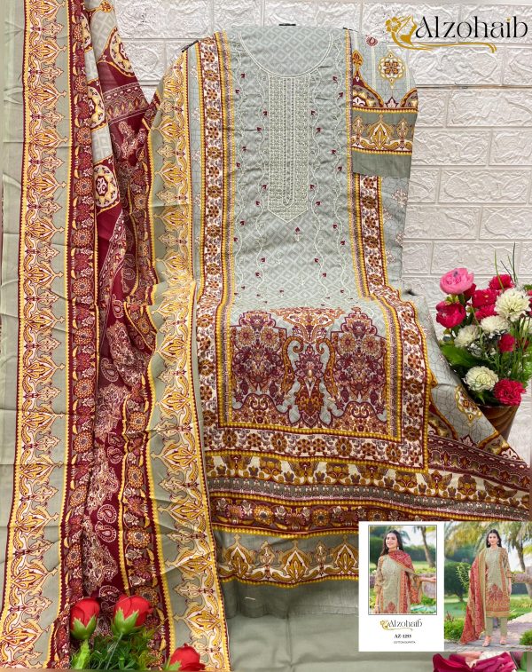 ALZOHAIB AZ 1251-1255 SAIRA VOL 1 COTTON SUITS WHOLESALE