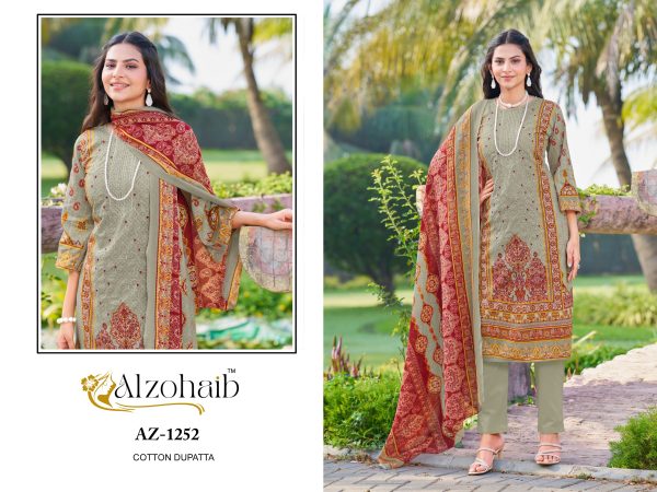 ALZOHAIB AZ 1251-1255 SAIRA VOL 1 COTTON SUITS WHOLESALE