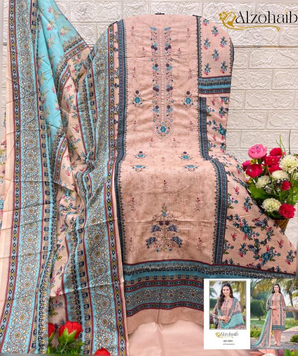 ALZOHAIB AZ 1251-1255 SAIRA VOL 1 COTTON SUITS WHOLESALE