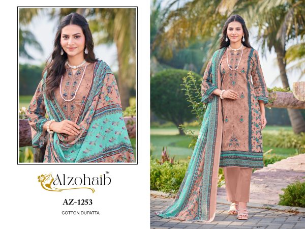 ALZOHAIB AZ 1251-1255 SAIRA VOL 1 COTTON SUITS WHOLESALE