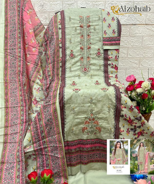 ALZOHAIB AZ 1251-1255 SAIRA VOL 1 COTTON SUITS WHOLESALE