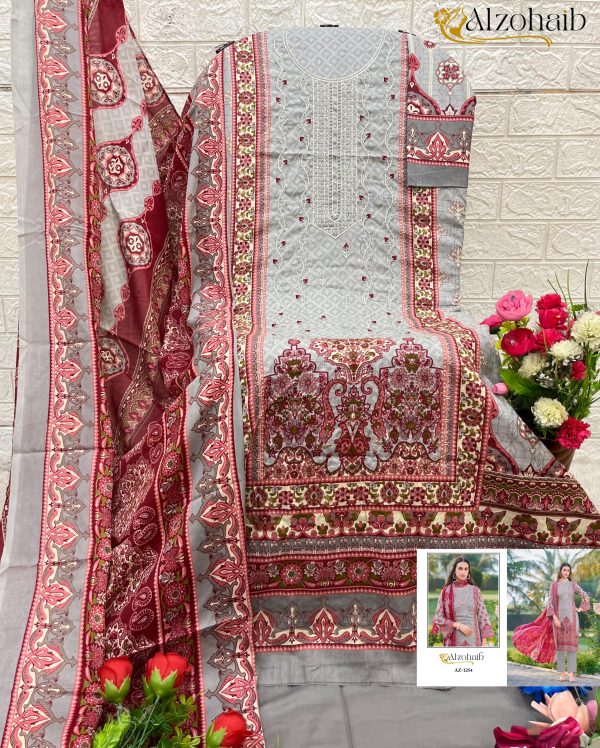 ALZOHAIB AZ 1251-1255 SAIRA VOL 1 COTTON SUITS WHOLESALE