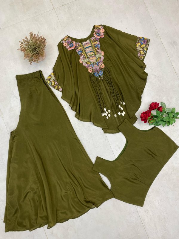BE 349 TRENDY THREE PIECE INDO WESTERN COLLETION