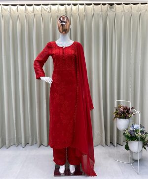 BE 354 EXCLUSIVE GEORGETTE WITH EMBROIDERED SUITS