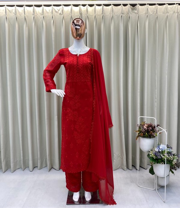 BE 354 EXCLUSIVE GEORGETTE WITH EMBROIDERED SUITS